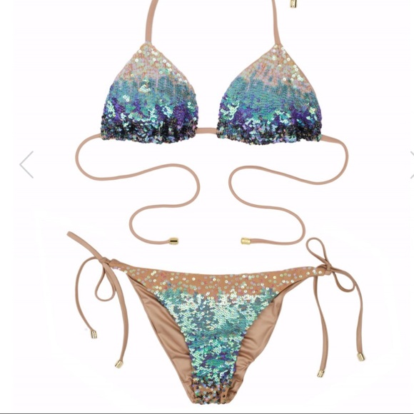 ❌SOLD❌ Beach Bunny Ariel 💎👙Sequin bikini - Picture 4 of 8